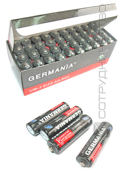 Батарейки солевые GERMANIA АА R6С 1.5V