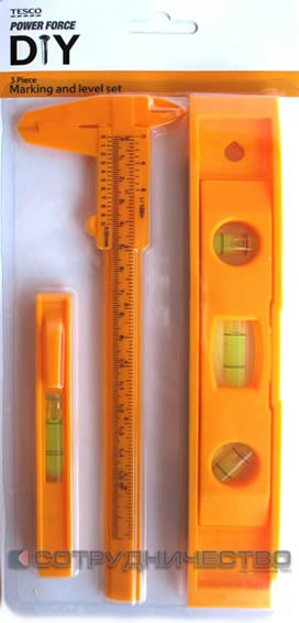 Набор измерительного инструмента полимерный 3 предмета 